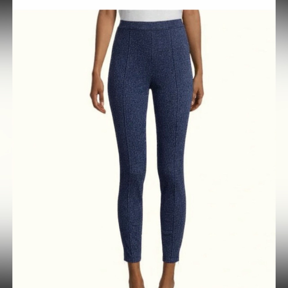 St. John Ankle Zip Pointe Pants. Front Pockets | Pull On | Women’s Sz-6 | Blue